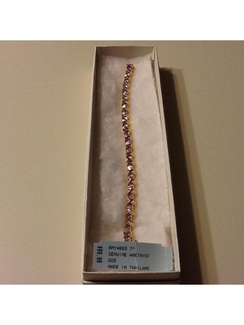 Genuine Amethyst Bracelet